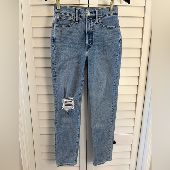 Madewell Women’s The Perfect Vintage Jean Ripped Knee Size 24 - Picture 4 of 17